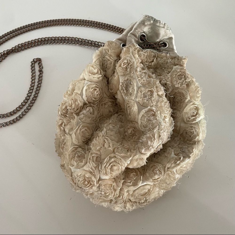 Betsey Johnson Rose Soft Bucket Bag Purse